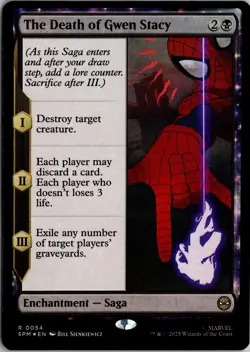 The Death of Gwen Stacy 54 Rare Marvel's Spider-Man Magic: The Gathering Foil NM - Image 1