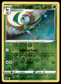 Hisuian Lilligant 010/195 Rare Silver Tempest Pokemon Reverse Holo Near Mint - Image 1
