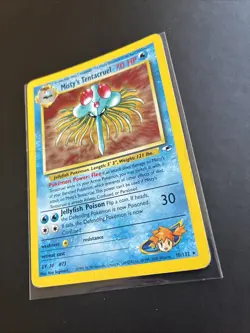 Pokemon TCG Misty's Tentacruel Gym Heroes 10/132 Holo Rare HP - Image 2