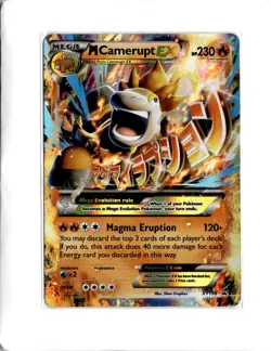 Pokemon TCG M Camerupt EX XY Promos XY198 - Image 1