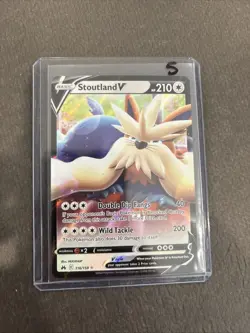 Stoutland V 116/159 Ultra Rare Crown Zenith TCG Pokemon Card NM - Image 3