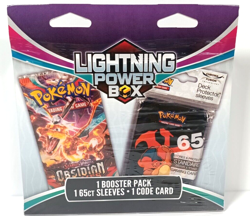Pokemon Lightning Power Box 1 Booster pack 1 Code Card & 1 set of 65ct Sleeves - Image 3