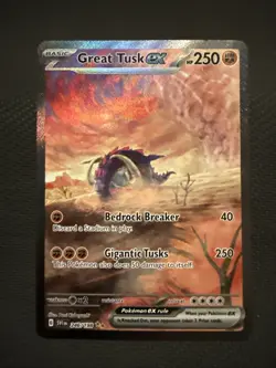Great Tusk ex 246/198 Special Illustration Holo Scarlet & Violet Pokemon Card - Image 1