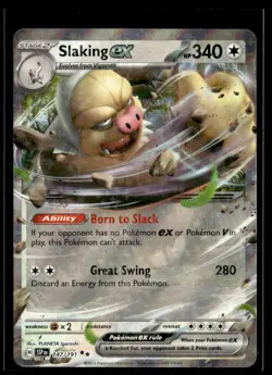 Slaking ex 147/191 Surging Sparks Ultra Rare Holo Pokemon Card NM - Image 1