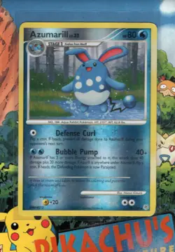 Pokemon TCG Azumarill 18/130 Diamond & Pearl Reverse Holo LP - Image 1