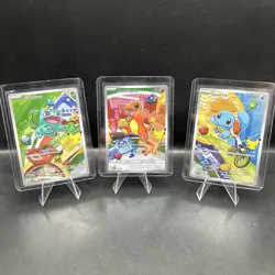 Pokemon First Partner Illustration Collection Series 1 Kanto Gen 1 Starter Set - Image 1