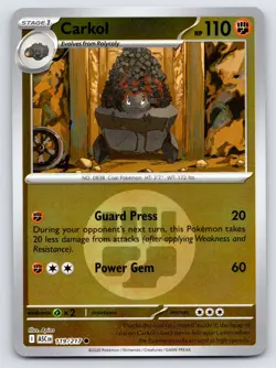 CARKOL (ENERGY SYMBOL) 119/217 HOLO ME: ASCENDED HEROES POKEMON REVERSE HOLO NM - Image 1