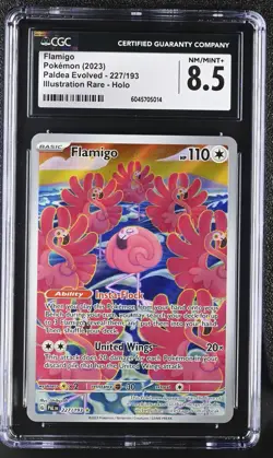 Flamigo 227/193 Grade 8.5 CGC English Paldea Evolved Pokemon Illustration Rare - Image 3