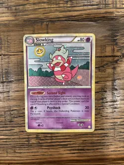 Slowking 12/123 Holo Rare Raw Pokemon HeartGold & SoulSilver Card Lp - Image 1