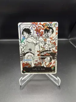 Luffy & Ace (Parallel) ST30-001 Starter Deck EX: Luffy & Ace Foil Leader Card - Image 1