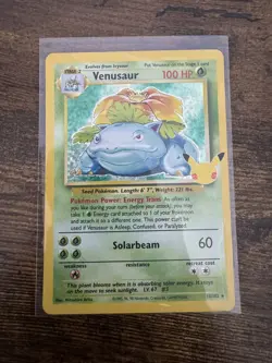 Pokemon TCG Venusaur Holo Card 15/102 Celebrations 25th Anniversary NM Condition - Image 1