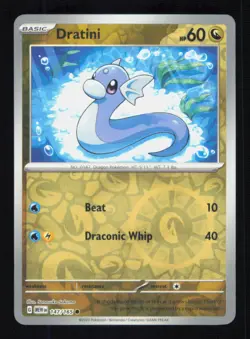 DRATINI 147/165 REVERSE HOLO 151 POKEMON NEAR MINT - Image 1
