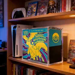 Pokemon Mega Evolution Ascended Heroe Elite Trainer Acrylic Display Storage Case - Image 2