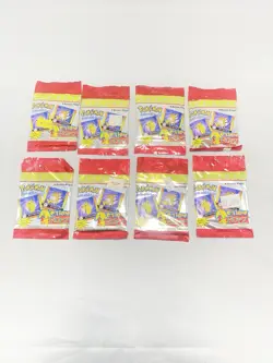 Pokemon Action Flipz Packs- 1999 Sealed (8 Packs!!!!) - Image 1