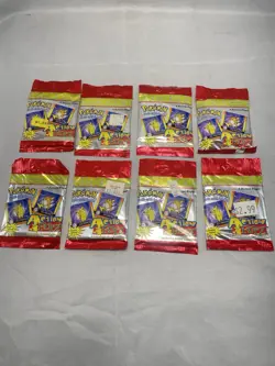 Pokemon Action Flipz Packs- 1999 Sealed (8 Packs!!!!) - Image 2