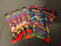 Pokemon TCG Mega Evolution Phantasmal Flames Sleeved Booster Packs X6 - Image 1