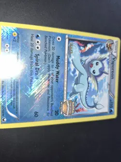 2012 POKEMON B & W DARK EXPLORERS #25/108 VAPOREON STAFF REGIONAL CHAMPIONSHIPS - Image 2