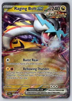 Raging Bolt ex 123/162 Double Rare Temporal Forces Pokemon Near Mint - Image 1