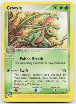 Grovyle 31/109 Uncommon Ruby & Sapphire Pokemon Near Mint - Image 1