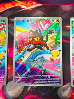 Pokemon TCG First Partner Illustration Collection – Gen 7 Starters – NM - Image 5