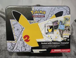 Pokemon 25th Anniversary Celebrations Treasure Chest Lunchbox Tin Factory SEALED - Image 1
