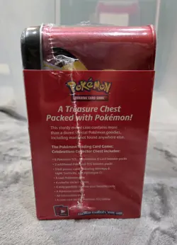 Pokemon 25th Anniversary Celebrations Treasure Chest Lunchbox Tin Factory SEALED - Image 5