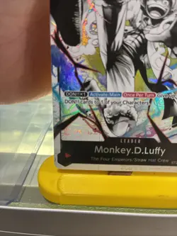 Monkey D. Luffy Leader ST21-001 Gear 5 Parallel Alt Art Foil One Piece CCG NM - Image 4