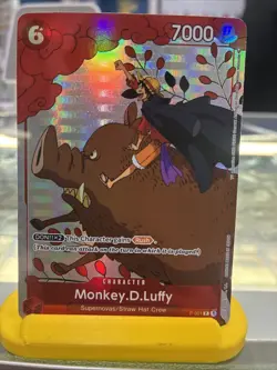 Monkey D. Luffy Holo Alt Art Rare One Piece TCG Gift Collection 2023 P-001 NM - Image 1