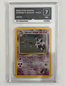 Pokemon Card - Sabrina's Gengar - 2000 Holo Gym Heroes 14/132 - Grade 7 - Image 1