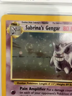Pokemon Card - Sabrina's Gengar - 2000 Holo Gym Heroes 14/132 - Grade 7 - Image 2