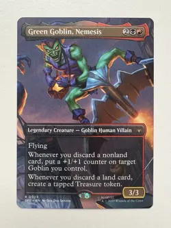 Green Goblin Nemesis Borderless MTG Magic the Gathering Card NM Near Mint SPE - Image 1