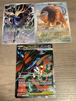 Pokemon Chaos Rising Card Bundle Ft Xerneas & Tauros + Mega Floette ex Nm - Image 1