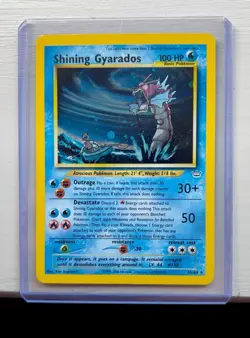 Pokemon TCG Shining Gyarados Holo Neo Revelation Card 65/64 Good Condition - Image 1