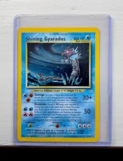 Pokemon TCG Shining Gyarados Holo Neo Revelation Card 65/64 Good Condition - Image 4