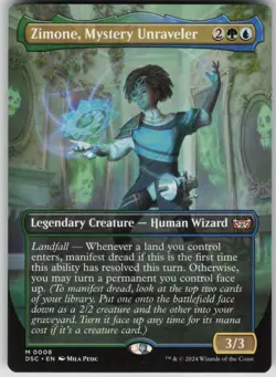 MTG TCG Zimone, Mystery Unraveler (Borderless) M Duskmourn: House of Horror 8 - Image 1