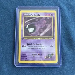 Pokemon - Sabrina's Gastly 93/132 Common 1st Edition Gym Heroes - Image 1