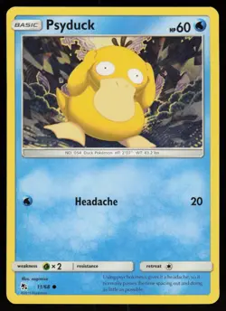 PSYDUCK 11/68 COMMON HIDDEN FATES POKEMON NM/M - Image 1