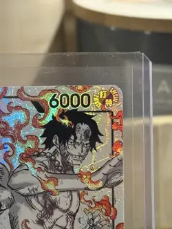 Bandai One Piece Luffy & Ace ST30-001 Leader Parallel and ST30 deck NM - Image 4