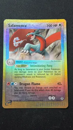 Pokemon Card TCG Salamance 19/97 ex Dragon Reverse Holo Rare - Image 1