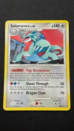 Salamence 8/99 Holo Rare Platinum Arceus Pokemom Card - Image 1