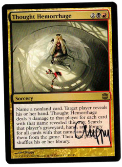 Thought Hemorrhage Alara Reborn signed by artist Chippy! - Image 1
