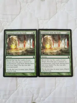 NM Commune with the Gods x2 (MTG Theros, Green Common Sorcery) - Image 1