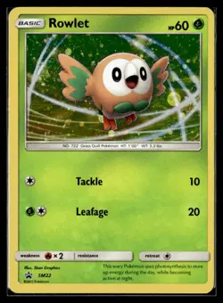 2017 Sun & Moon, Promos - Sun & Moon Promos Rowlet Basic/Promo #SM22 - Image 1