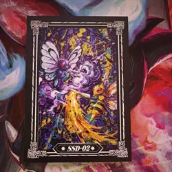 Butterfree & Beedrill SSD-02 Custom Art Collectible Fan Art Display Card - Image 1