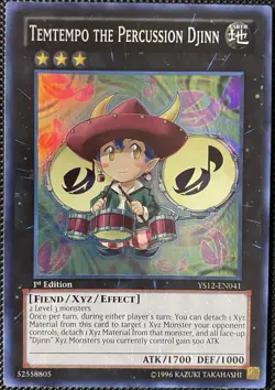 Temtempo the Percussion Djinn YS12-EN041 Xyz Symphony 1st Edition - Yugioh Card - Image 1