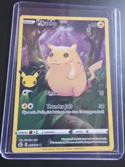 Pokemon Pikachu TCG Celebrations Card 005/025 25th Anniversary - Image 1