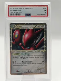 Pokemon Scizor Holo 2010 Undaunted PSA 5 - Image 1