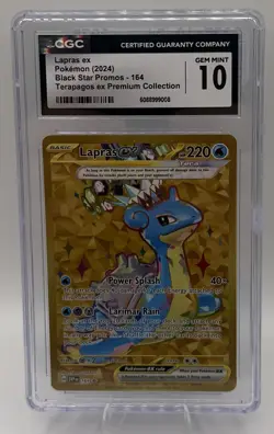 Lapras Ex 164 CGC 10 Black Star Promo Scarlet & Violet Pokemon Card - Image 1