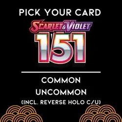 Pokemon 151 Choose Your Card C/U Reverse Holo Common Uncommon NM 1/2 - Image 1