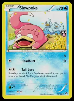 Pokemon Card Slowpoke 19/122 BREAKpoint Common - Image 1